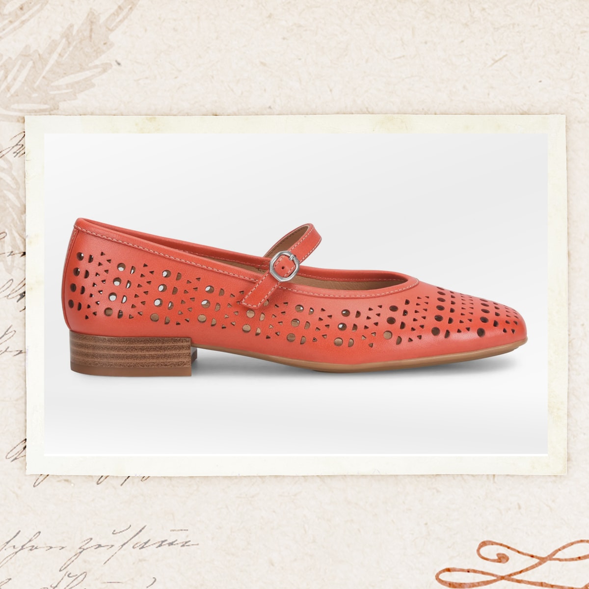 Featuring the Ellie maryjane in red.