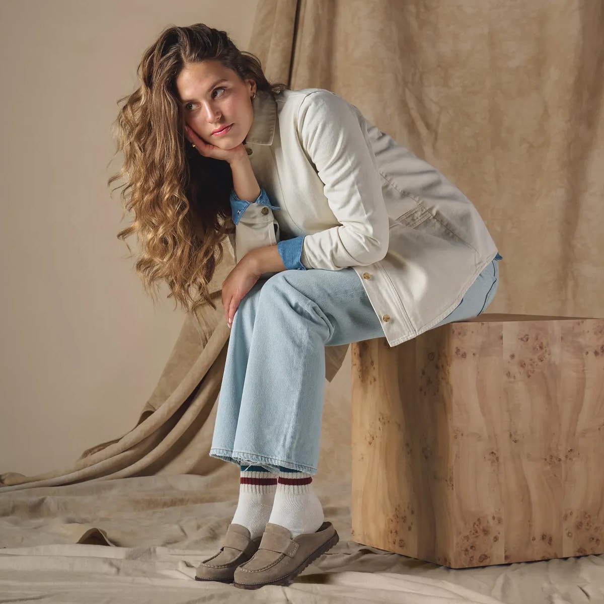 Featuring the Alicia loafer in tan. Shop the Alicia