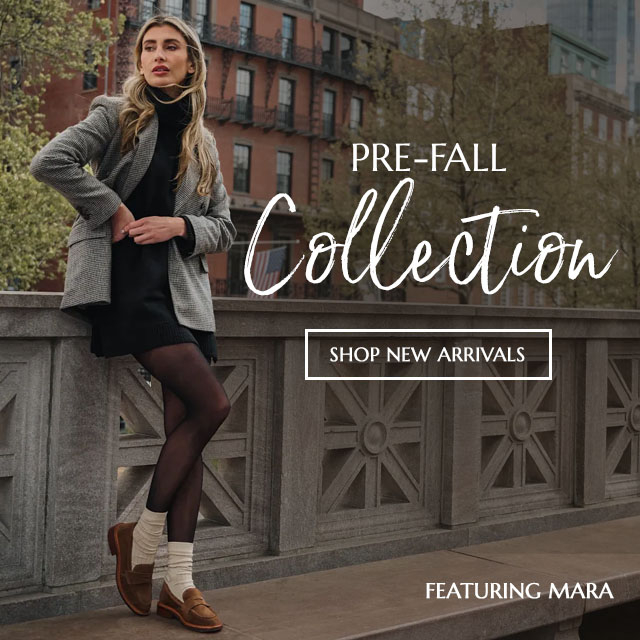 Pre-Fall Collection. Shop New Arrivals. Featuring the Mara loafer in brown.
